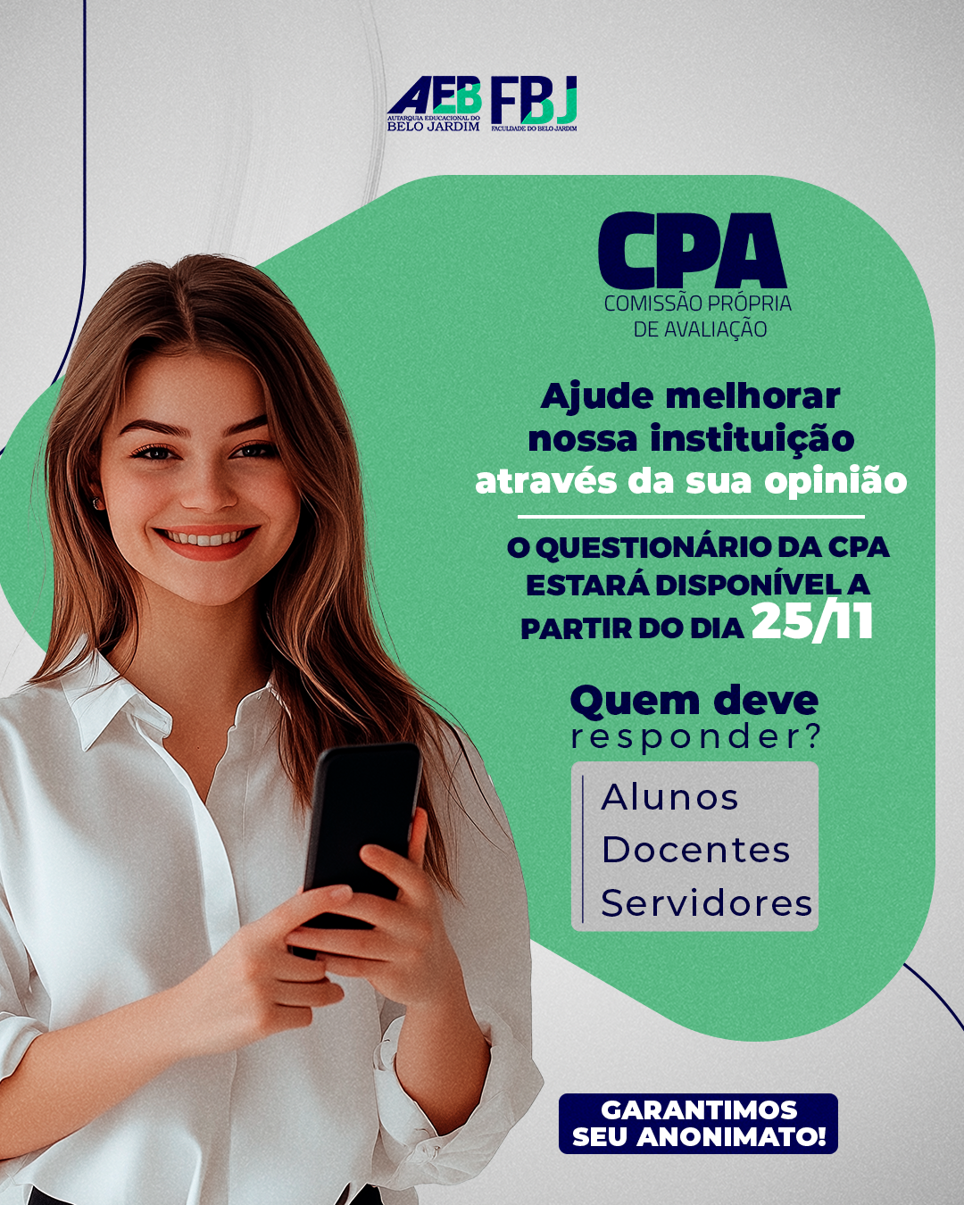 CPA 2024: PARTICIPE DO QUESTIONÁRIO E AJUDE A MELHORAR NOSSA INSTITUIÇÃO!