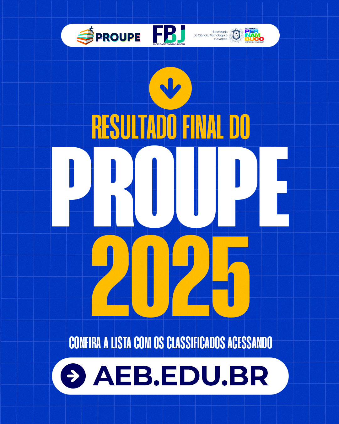 RESULTADO DAS BOLSAS DO PROUPE 2025 DO GOVERNO DO ESTADO