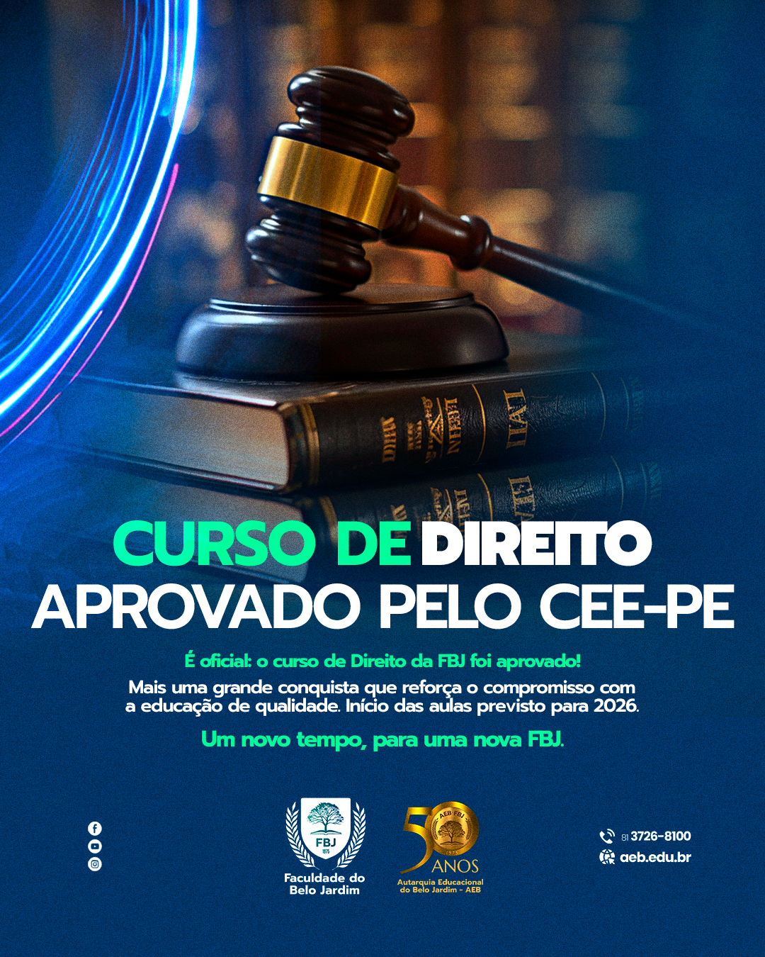 Conselho Estadual aprova curso de Direito da AEB/FBJ com início em 2026