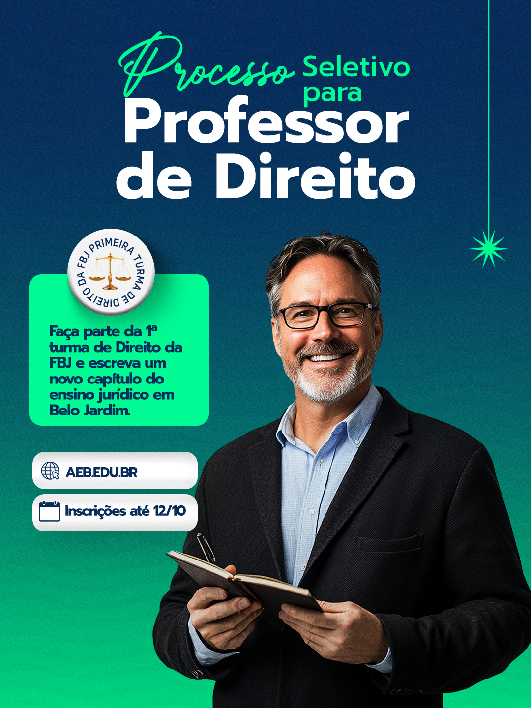 Faculdade do Belo Jardim abre processo seletivo para professores do novo curso de direito